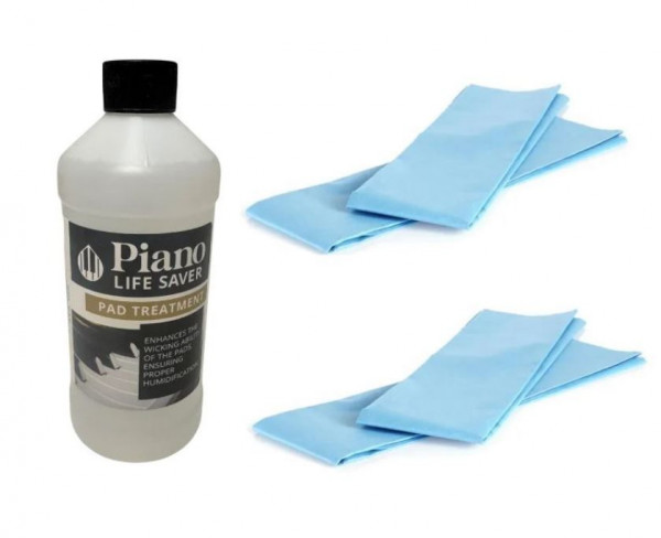 Piano Life Saver Pad Treatment und 4 Papier Saugtücher