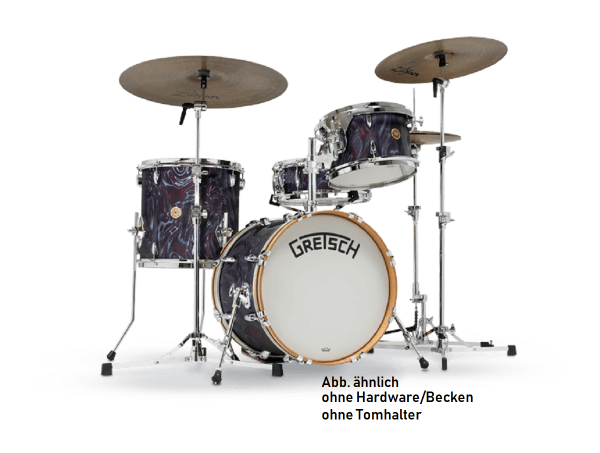 Gretsch Broadkaster Shell-Set Black Satin Flame