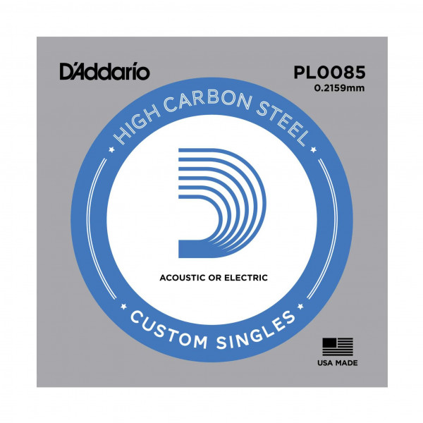 D'Addario PL0085 Plain Steel Singles Einzelsaite