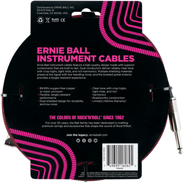 Ernie Ball EB 6062 Instrumentenkabel
