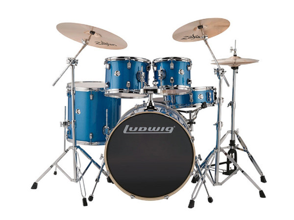 Ludwig Evolution Blue Sparkle + Hardware