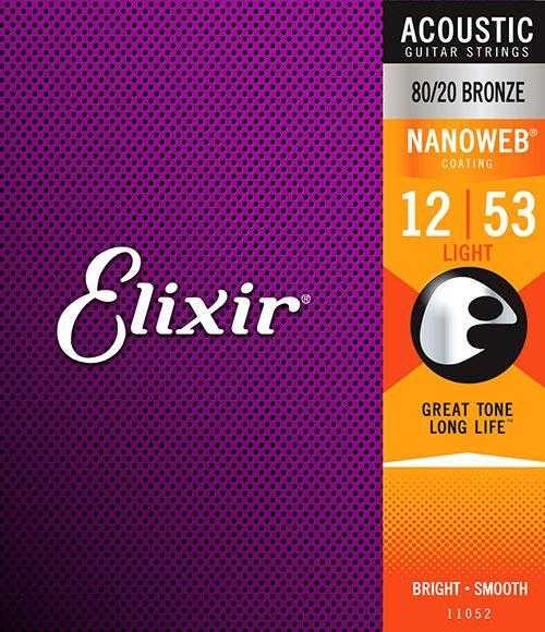 Elixir 11052 Nanoweb W-Gitarre 012-053 Light