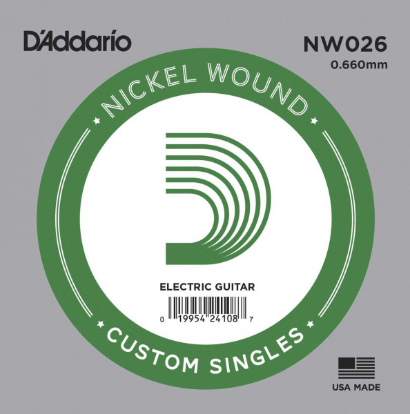 D'Addario NW026 XL Nickelwound Einzelsaite