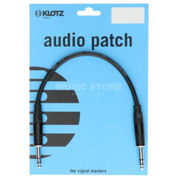 Instrumentenkabel-Klotz B-4 audio patch schwarz 0,6m-2001537