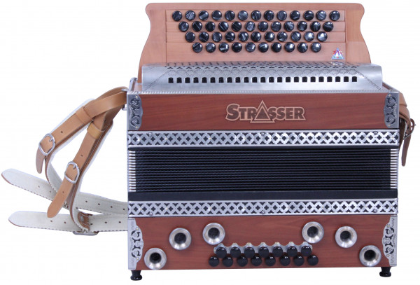 Strasser Harmonika Hoamat Zwetschke G C F B