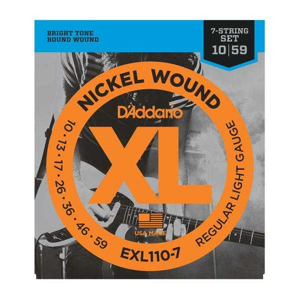 D'Addario EXL110-7 für 7-saitige E-Gitarre