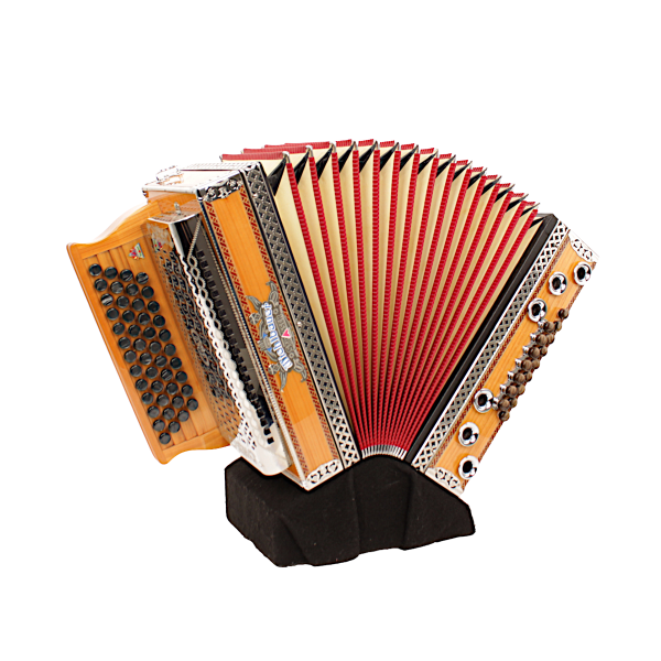 gebrauchte Harmonikas-Strasser Harmonika Professional Natur 4III G C F Bb Kirsche gebraucht_28333_0