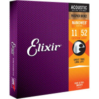 Elixir 16027 Nanoweb W-Gitarre 011-052 Custom Light
