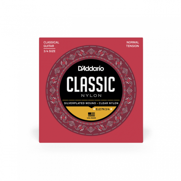 Saiten-fuer-Konzertgitarre-DAddario-EJ27N-3/4-Classic-Nylon_1