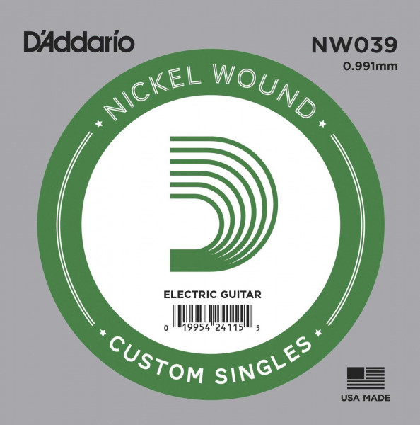 D'Addario NW039 XL Nickelwound Einzelsaite