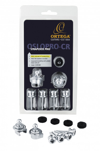 Ortega OSLOPRO-CR Strap Lock System Chrome