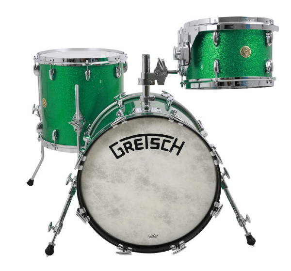 Gretsch Broadkaster Shell-Set Green Sparkle