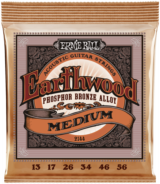 Ernie Ball EB 2144 Earthwood Phosphor Bronze Medium