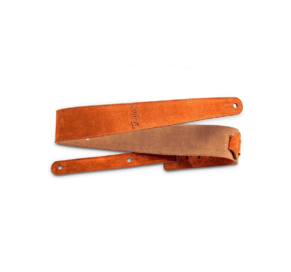 Taylor Strap, Embroidered Suede Honey, 2.5"