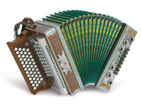Strasser Harmonika Professional 4/III B Es As Des grün